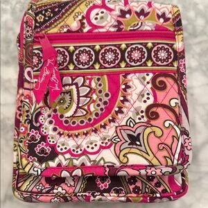 Vera Bradley Pink and Green Crossbody Bag